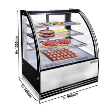 Вітрина кондитерська GGM Gastro KTH9713R